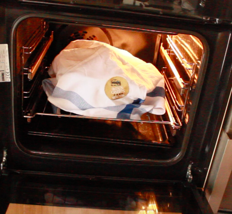 Cuajada fermentada tras 12 horas en el horno